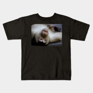 Not A Care In The World: Pig-tailed Macaque Portrait, Borneo Kids T-Shirt